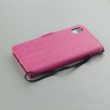 Hülle iPhone XR - Premium Flip - Dunkelrosa