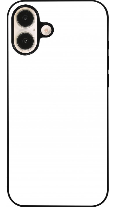 Personalisierte Hülle mit schwarzen Silikonrändern - iPhone 16 Plus