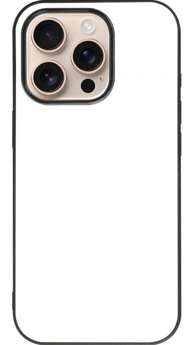 Personalisierte Hülle mit schwarzen Silikonrändern - iPhone 16 Pro