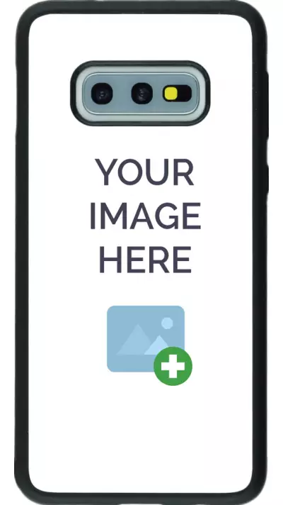 Custom Hülle Silikon schwarz- Samsung Galaxy S10E