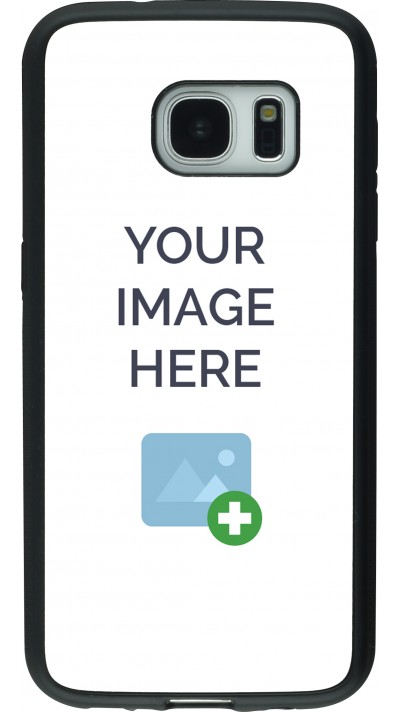 Custom Hülle Silikon schwarz - Samsung Galaxy S7