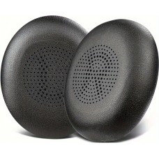 Weiche Leder-Ersatz-Ohrpolster für Jabra Evolve2 65 / Evolve2 40 / Elite 45h - Schwarz
