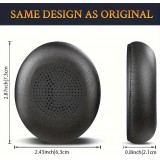 Weiche Leder-Ersatz-Ohrpolster für Jabra Evolve2 65 / Evolve2 40 / Elite 45h - Schwarz