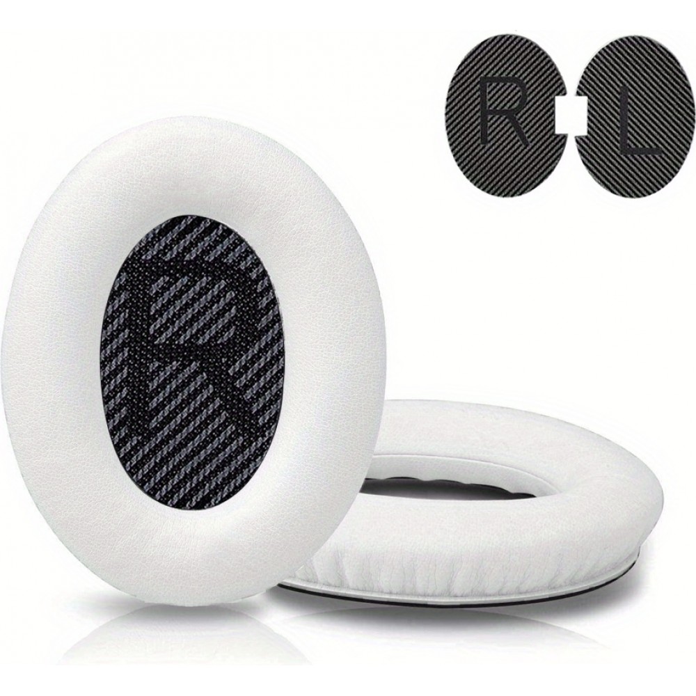 Ersatz-Ohrpolster für Bose QuietComfort QC2/QC15/QC25/QC35/QC45/SoundLink/SoundTrue - Weiss