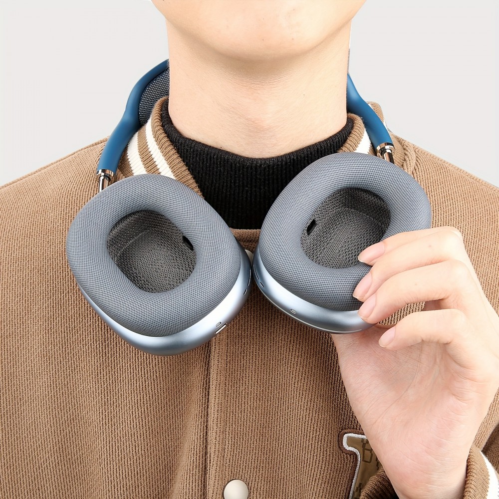 Ultra-weiche Memory-Schaum Mesh-Ohrpolster mit verstärktem Magnet (2er Set) - Grün - AirPods Max