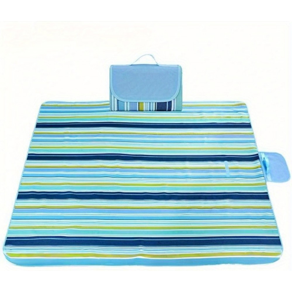 Extra-große tragbare wasserdichte Picknickdecke sandabweisend für Camping, Strand und Park (200 x 200 cm)