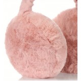 Polyester Ohrenschutz Winterfleece Waschbar Elastisch Faltbar Unisex Komfortabel - Rosa
