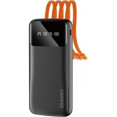 Dudao K6Pro universelle Power Bank 10000mAh externe Batterie (USB + USB-C + Lightning) - Schwarz