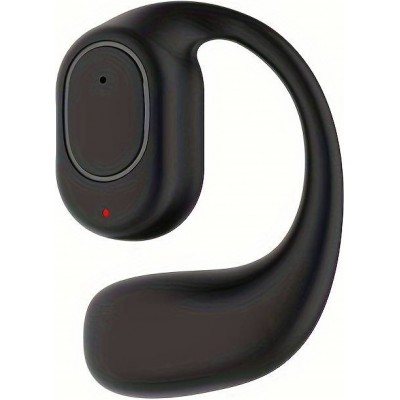 Drahtloser Knochenleitungs-Kopfh&ouml;rer 1 St&uuml;ck - H&auml;ngendes Headset f&uuml;r Sport + Laufen + Fahren - Schwarz