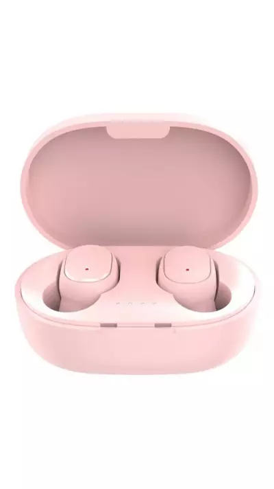 Kabellose Bluetooth Kopfhörer A6S - inkl. Mikrofon, Touch Control und Lade Etui mit LED Anzeige - Rosa