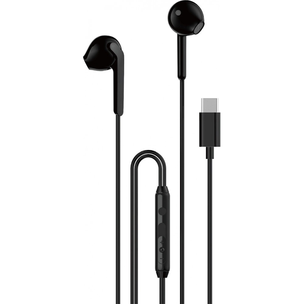 Dudao X3C In-Ear USB-C Kopfhörer 1.2m Kabelgebunden Hochwertiger Klang - Schwarz