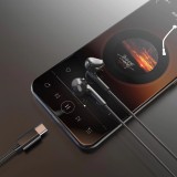 Dudao X3C In-Ear USB-C Kopfhörer 1.2m Kabelgebunden Hochwertiger Klang - Schwarz