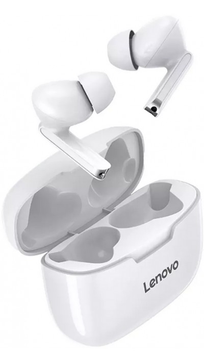 Lenovo LivePods XT90 kabellose Bluetooth 5.0 Kopfhörer wireless earbuds mit USB-C & HD Voice Call - Weiss