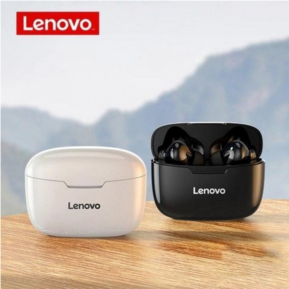 Lenovo LivePods XT90 kabellose Bluetooth 5.0 Kopfhörer wireless earbuds mit USB-C & HD Voice Call - Weiss