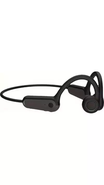 Stylische kabellose Bluetooth-Knochenleitungs-Kopfh&ouml;rer f&uuml;r Sport - Laufen - Radfahren - Fitness - Schwarz
