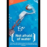 Écouteurs conduction osseuse sans fil Bluetooth 5.4 pour sport et natation (waterproof) avec mémoire intégrée (32 Go) pour musique - Noir