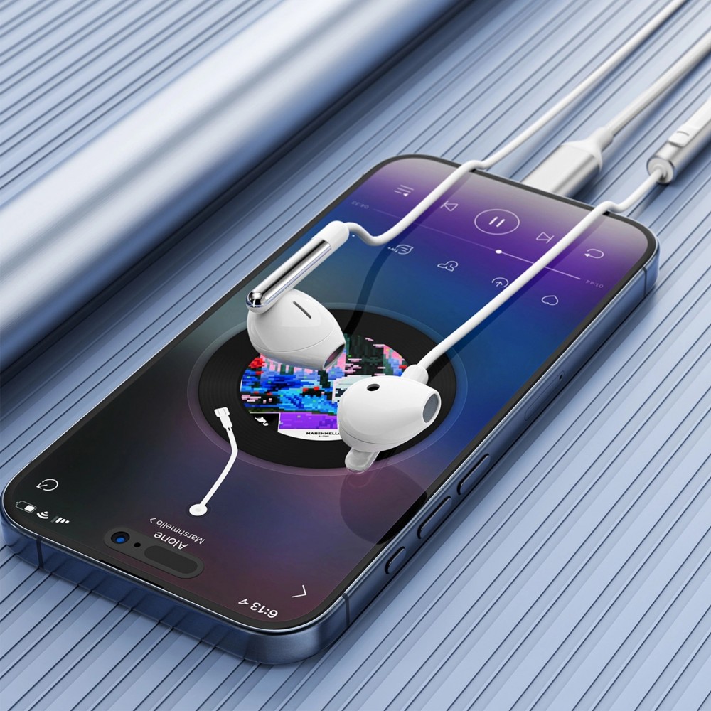 Acefast L3 USB-C Kopfhörer mit Mikrofon - Weiss