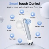 Écouteurs in-ear sans fil Bluetooth 5.3 - Étui de recharge avec affichage digital de la batterie  - Noir