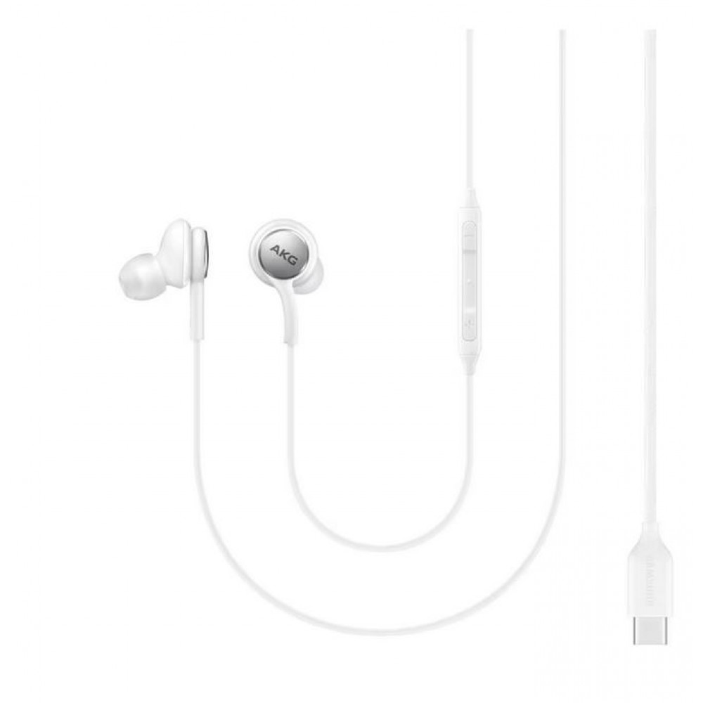 Offizielle Samsung/AKG Typ-C-Kopfhörer mit Kabel - Weiss
