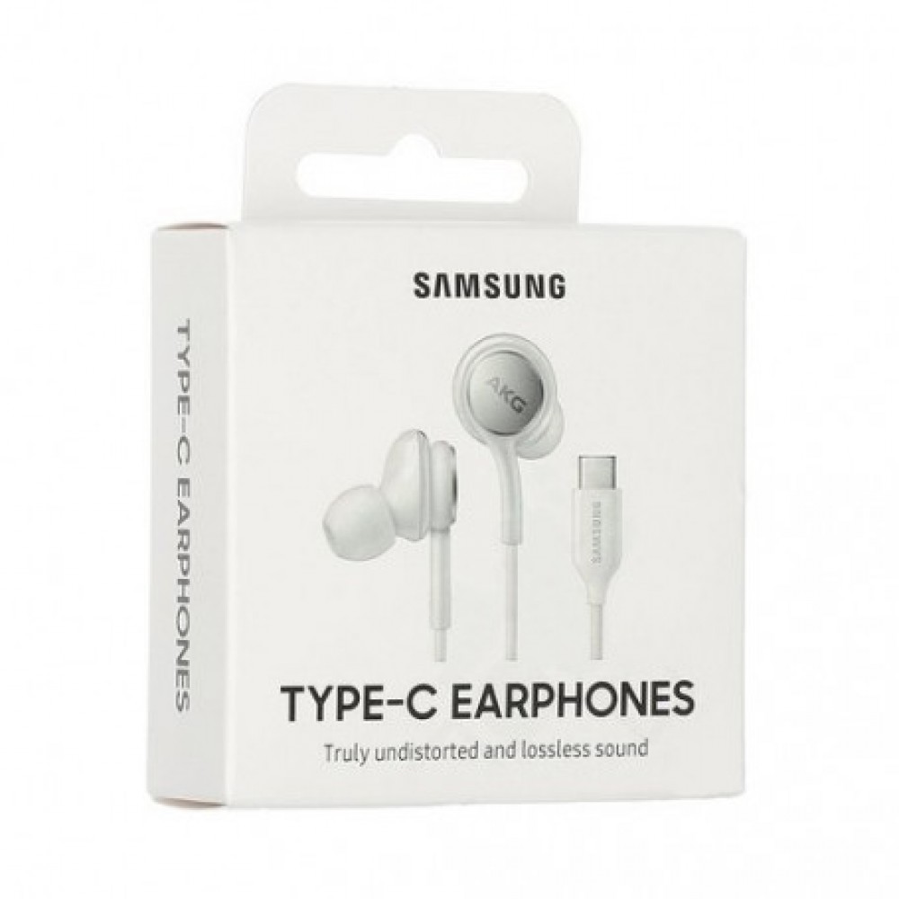 Offizielle Samsung/AKG Typ-C-Kopfhörer mit Kabel - Weiss