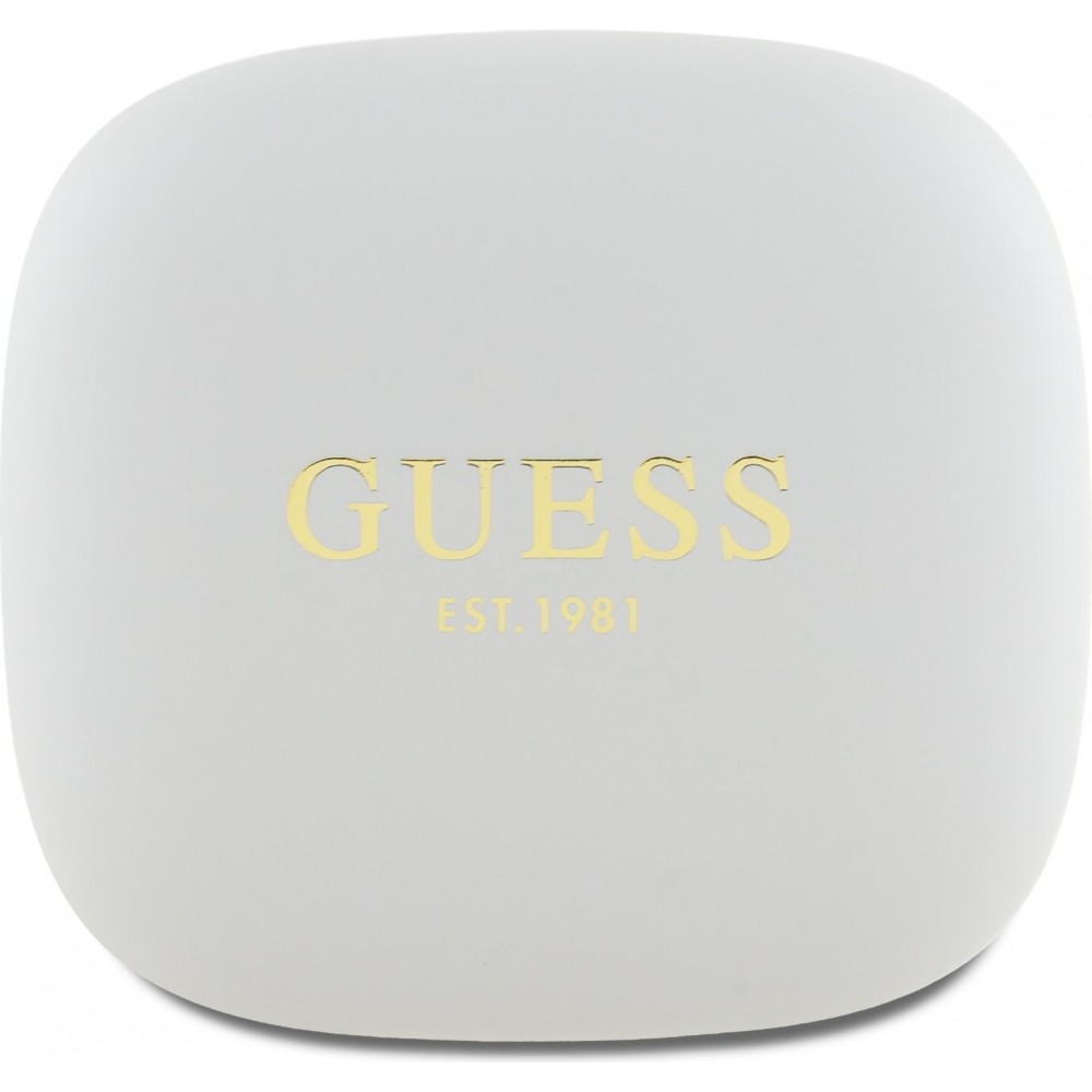 Ecouteurs sans fil Bluetooth Guess OWS à conduction osseuse satin soft touch - Beige