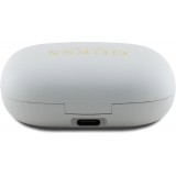 Ecouteurs sans fil Bluetooth Guess OWS à conduction osseuse satin soft touch - Beige