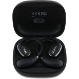 Ecouteurs sans fil Bluetooth Guess OWS à conduction osseuse satin soft touch - Noir