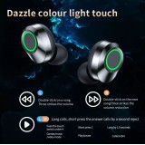 Wireless Bluetooth Kopfhörer In-Ear YD03 BT 5.3 Hifi Stereo LED mit Lade Case - Silber
