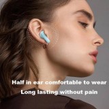 Kabellose TWS-Kopfhörer mit Umgebungslicht + Touch Control + LED-Anzeige für einzelne Batterien - Schwarz