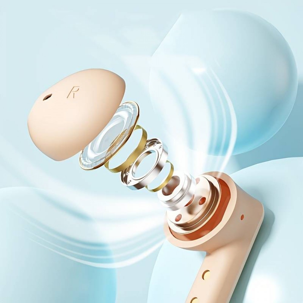 Kabellose TWS-Kopfhörer mit Umgebungslicht + Touch Control + LED-Anzeige für einzelne Batterien - Schwarz