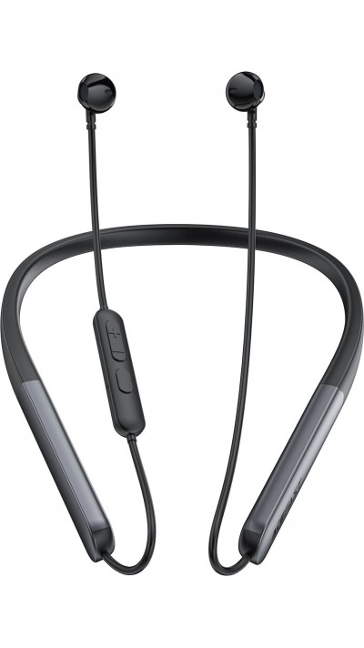 Écouteurs tour de cou sans fil Acefast N1 intra-auriculaires avec câble de recharge USB-C - Noir