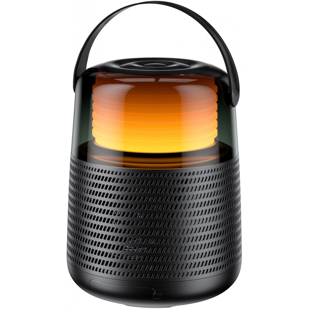 Enceinte Bluetooth 5.3 QERE HF55 20W 3D Surround Sound lumière LED IPX5 & USB-C - Noir