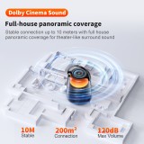 Enceinte Bluetooth 5.3 QERE HF55 20W 3D Surround Sound lumière LED IPX5 & USB-C - Noir