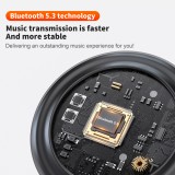 Enceinte Bluetooth 5.3 QERE HF55 20W 3D Surround Sound lumière LED IPX5 & USB-C - Noir