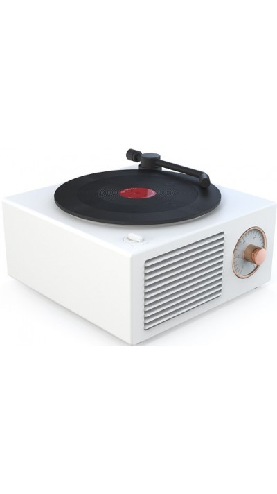 Retro vintage Bluetooth Speaker Vinyl Plattenspieler - Weiss