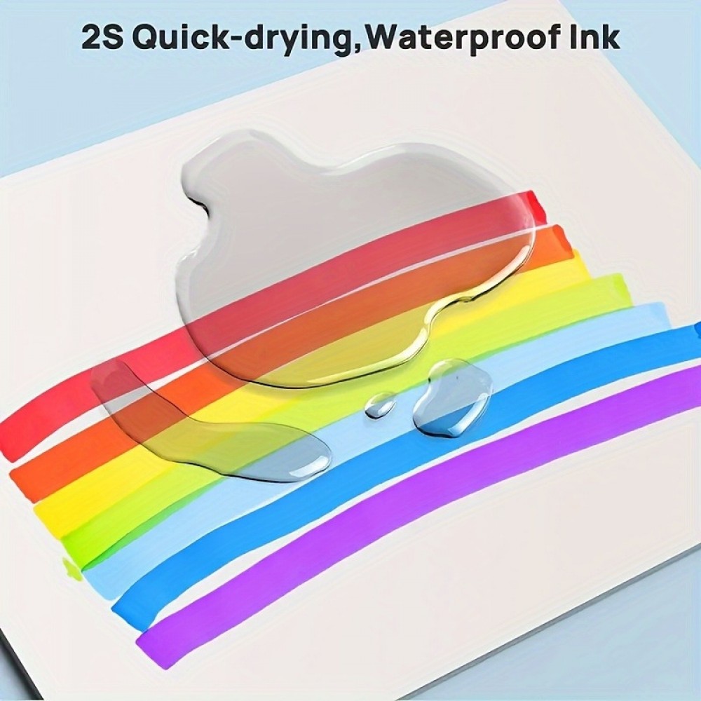 Doppeltipp Permanentmarker Set zum Markieren und Ausmalen (80 Farben)