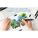 Doppeltipp Permanentmarker Set zum Markieren und Ausmalen (80 Farben)