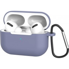 AirPods Pro - Silikonhülle mit Karabiner - Blau grau