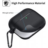 AirPods Pro - Silikonhülle mit Karabiner - Blau grau