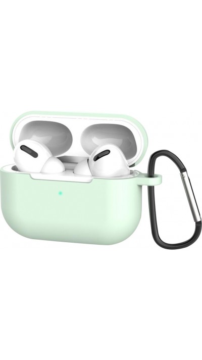 AirPods Pro - Silikonhülle mit Karabiner - Hellgrün