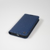 iPhone 14 Pro Leder Tasche - Flip Wallet prestige Design - Blau