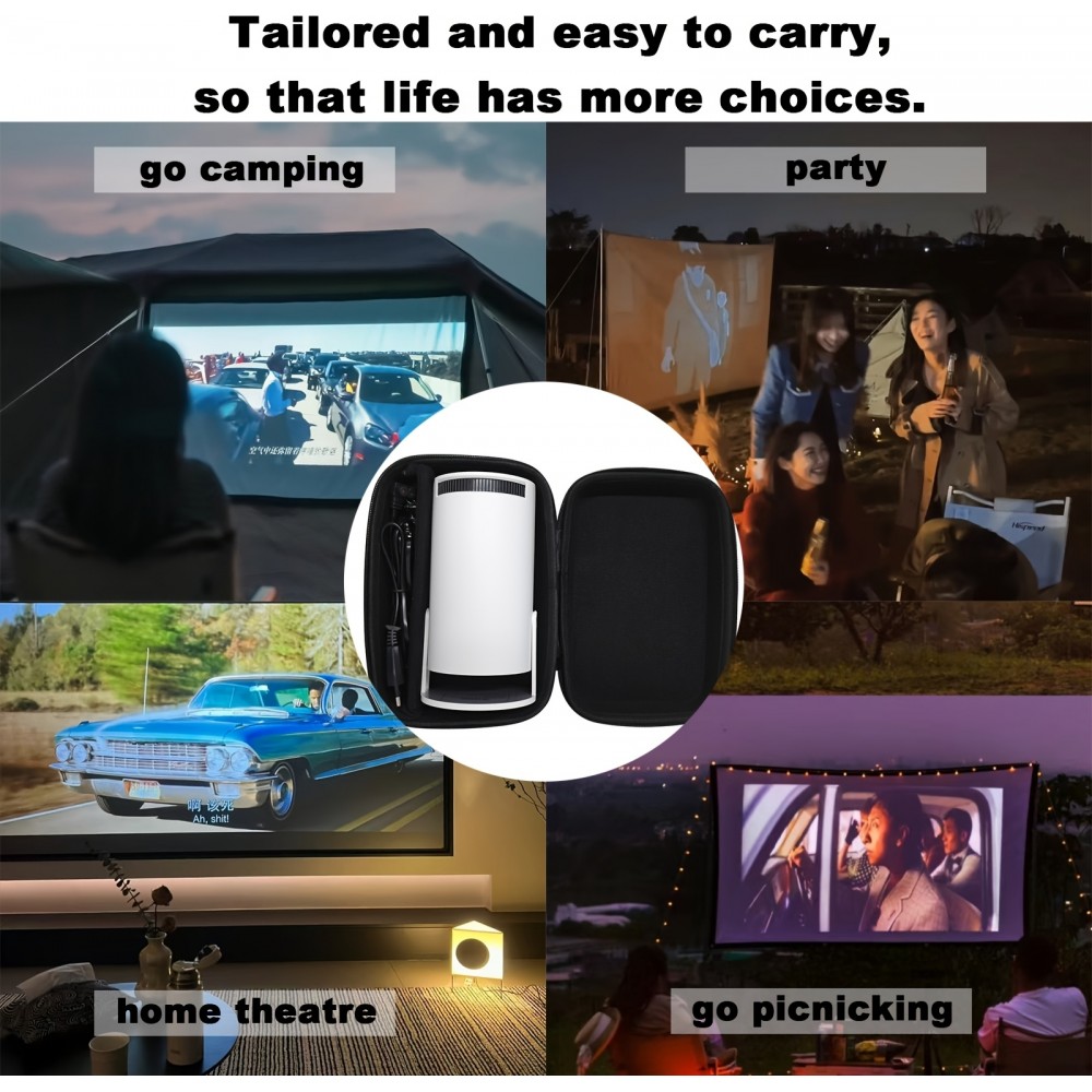 Tragetasche für Projektor HY300 Pro / HY320 - Ideal für Reisen und Schutz - Schwarz