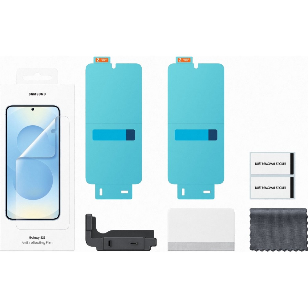 Originaler Samsung Schutzfilm kratzfest - Transparent - Galaxy S25