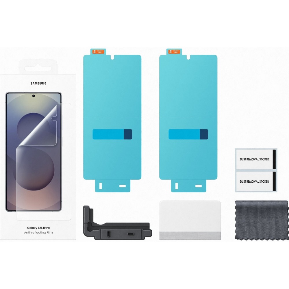 Originaler Samsung Schutzfilm kratzfest - Transparent - Galaxy S25 Ultra