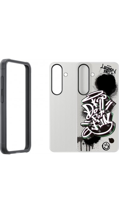 Galaxy S25 Case Hülle - FlipSuit Urban Art Do it for Fun - Schwarz