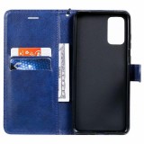 Case Hülle Samsung Galaxy A32 - Premium Flip Leder Tasche - Dunkelblau