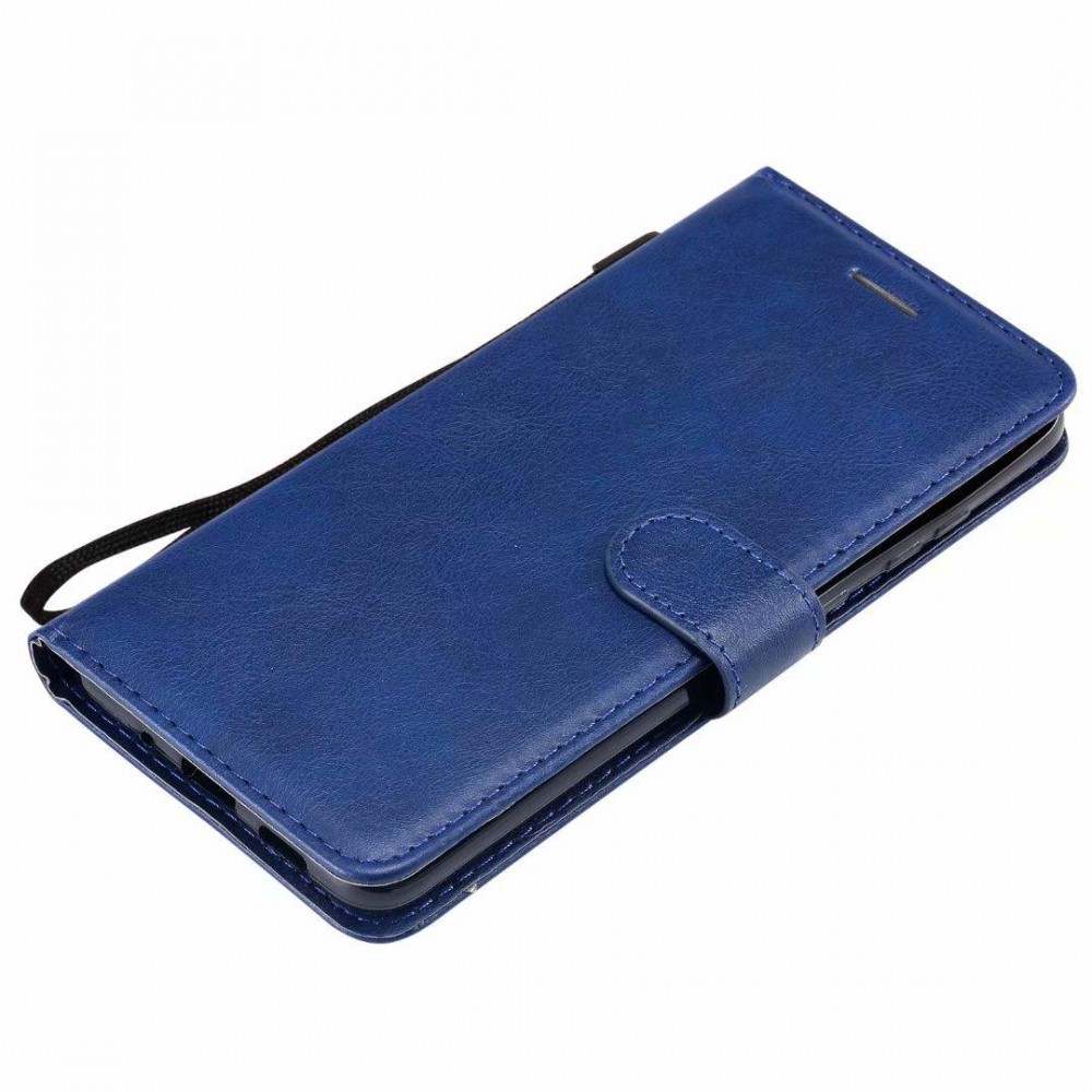 Case Hülle Samsung Galaxy A32 - Premium Flip Leder Tasche - Dunkelblau