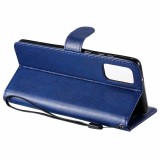 Case Hülle Samsung Galaxy A32 - Premium Flip Leder Tasche - Dunkelblau