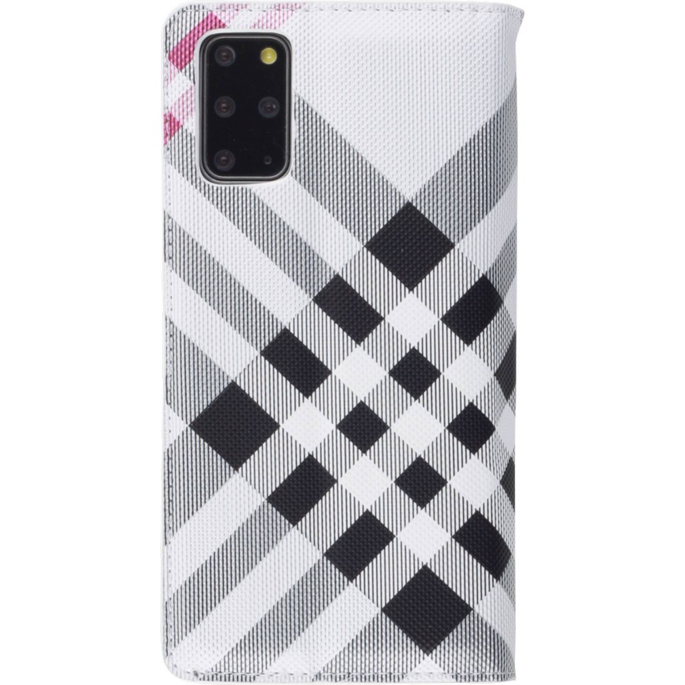 Hülle Samsung Galaxy S21 FE 5G - Flip Lines - Weiss