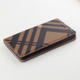 Hülle Samsung Galaxy S21 FE 5G - Flip Lines - Braun